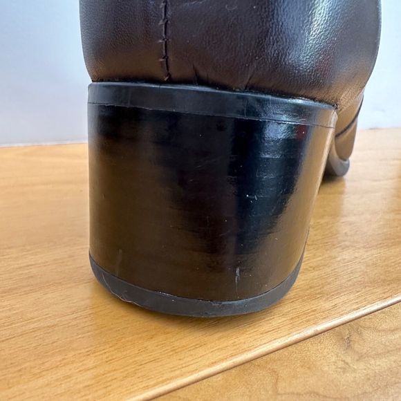 Blondo Canada Brown Smooth Leather Side Zip Ankle Boots Women Size 11 AA Narrow - Picture 9 of 16